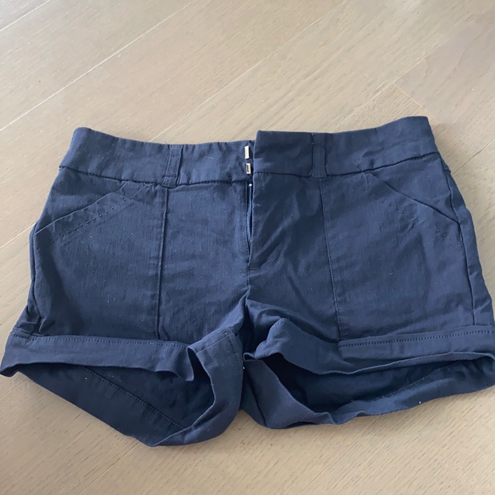 Navy blue short shorts